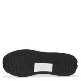 Championes Puma Anzarun 2.0, color blanco con detalles en azul claro y azul marino. Presentan un diseño de malla transpirable, cordones blancos, logo de Puma en negro en el lateral y suela de goma con amortiguación.