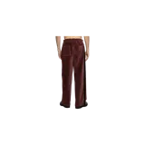 Pantalón de jogging Allsaints de corte relajado, confeccionado en terciopelo marrón con cintura elástica y cordón ajustable.