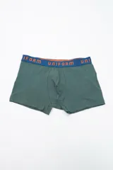 Boxer azul francia con elástico en la cintura con la inscripción "Uniform".