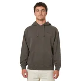 Canguro con capucha Katin Emb Hoodie de color gris oscuro, con bolsillo frontal tipo canguro, cordones ajustables y pequeño logo bordado en el pecho.