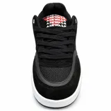 Championes Airwalk Faze Black, color negro con suela blanca y detalles en rojo.