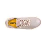Sneaker Caterpillar modelo Hex Lite, color malva metalizado con suela de plataforma color crema. Presenta cordones al tono, logo de la marca en el lateral y en la lengüeta, con diseño ergonómico y suela de EVA para mayor tracción.