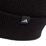 Gorro Adidas de punto color negro con logo bordado en el frente.