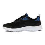 Championes deportivos Avia Marx, color negro con detalles en azul y logo de la marca en blanco.