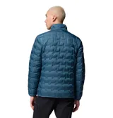 Campera puffer Columbia con tecnología HeatSeal y forro termorreflectante Omni-Heat. Presenta cierre frontal completo, cuello alto con protección de barbilla, bolsillos laterales con cremallera y diseño de celdas térmicas sin costuras.