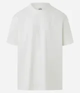Remera básica de corte relajado, confeccionada en algodón, con cuello redondo y manga corta. Diseño liso sin estampados.