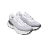 Championes de running Under Armour Infinite, con diseño en degradado de blanco a negro. Presentan parte superior de tejido de punto transpirable, amortiguación reactiva UA HOVR y suela de goma resistente para mayor tracción.