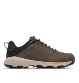 Championes de senderismo Columbia Newton Nimble Ltr, color marrón con detalles en negro y suela beige. Confeccionados con parte superior de cuero impermeable y tecnologías Omni-Tech, Omni-MAX, TechLite y Omni-Grip.