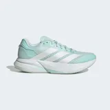Championes de running Adidas Duramo Speed 2, color verde agua con detalles en blanco.