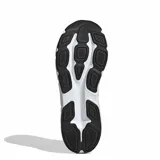Championes de running Adidas Questar 4 M, de color negro con las clásicas tres tiras laterales en blanco y suela blanca amortiguada.