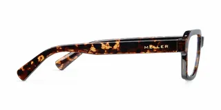 Lentes con protección contra luz azul y UV400, de diseño cuadrado con montura de acetato en estampado carey (tortoise).