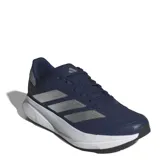 Championes de running Adidas modelo Duramo SL 2, color azul marino con detalles en gris plateado. Presentan capellada de malla transpirable, mediasuela con tecnología LIGHTMOTION para amortiguación y suela de goma Adiwear para mayor tracción.