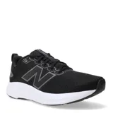 Championes de running New Balance modelo 460 V4, color negro con detalles en gris y suela blanca. Presentan diseño de malla transpirable, cierre con cordones y logo lateral característico.