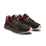 Championes Asics Trail Scout para dama, color negro con detalles en rosa.