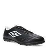 Championes de fútbol 5 Umbro Classico II TF, color blanco con detalles en negro.