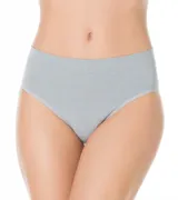 Bombacha tiro alto color beige.