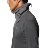 Cuello tipo polaina de polar color gris, con tecnología termorreflectante Omni-Heat en el interior y cordón ajustable con tanca. Incluye logo de la marca bordado en la parte inferior.