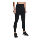 Calza deportiva Under Armour de tiro alto, color negro, con ajuste al cuerpo y logo de la marca en la cadera.