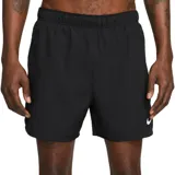 Short de running negro con cintura elástica y logo reflectivo en la pierna derecha.