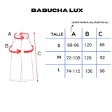 Pantalón de estilo babucha/jogging, color azul oscuro, confeccionado en tela tipo gamuza suave. Presenta una guarda lateral blanca y cintura elástica con cordón regulable. Cuenta con tres bolsillos: dos delanteros y uno trasero.