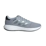 Championes Adidas Response Runner de mujer, color gris con detalles plateados y las tres tiras características de la marca.