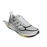 Championes Adidas Supernova + M de hombre color gris con detalles en blanco, negro, naranja y amarillo.