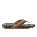 Ojotas Rip Curl Soft Top Open Toe, con base negra y tiras marrones.
