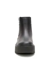 Botas de cuero negro Caterpillar modelo Colorado Max Chelsea, con plataforma chunky, suela dentada de goma y cierre lateral metálico.