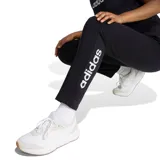 Pantalón de jogging Adidas Essentials Big Linear color negro, de corte recto con cintura elástica.