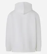 Buzo con capucha de corte holgado, confeccionado en algodón con felpa. Presenta bolsillo tipo canguro frontal, cordón ajustable en la capucha y puños acanalados.