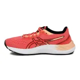 Championes de running Asics Gel-Excite 8 para mujer, de color salmón con detalles en negro y suela blanca.
